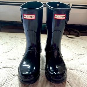 Hunter original gloss short waterproof rain boots size 7